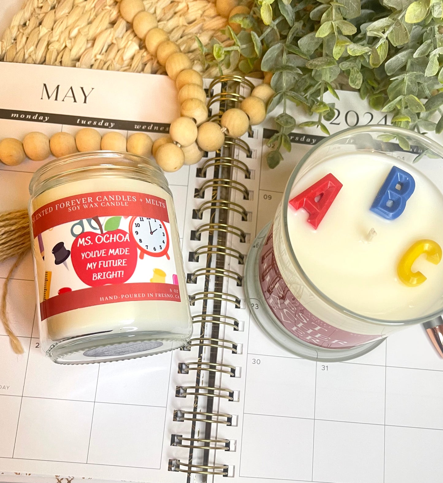 Teacher Appreciation Candles